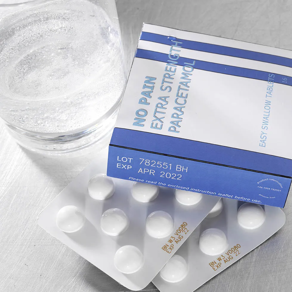 Domino CO2 Laser Date Coding on Pharmaceutical Blister Packs & outer carton